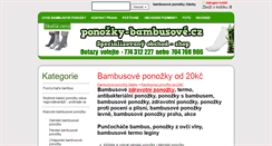 Desktop Screenshot of ponozky-bambusove.cz